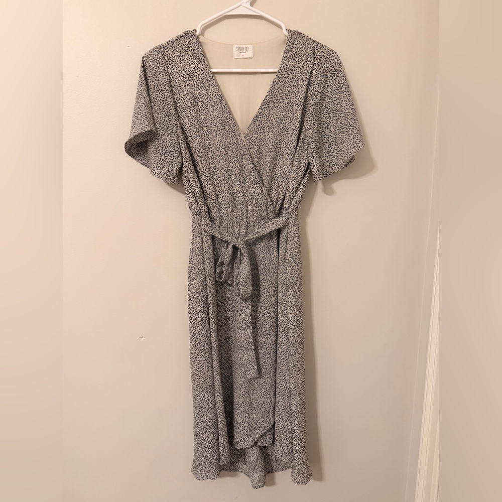 Sienna Sky Black and White Patterned Dress
